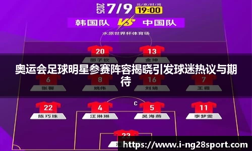 奥运会足球明星参赛阵容揭晓引发球迷热议与期待